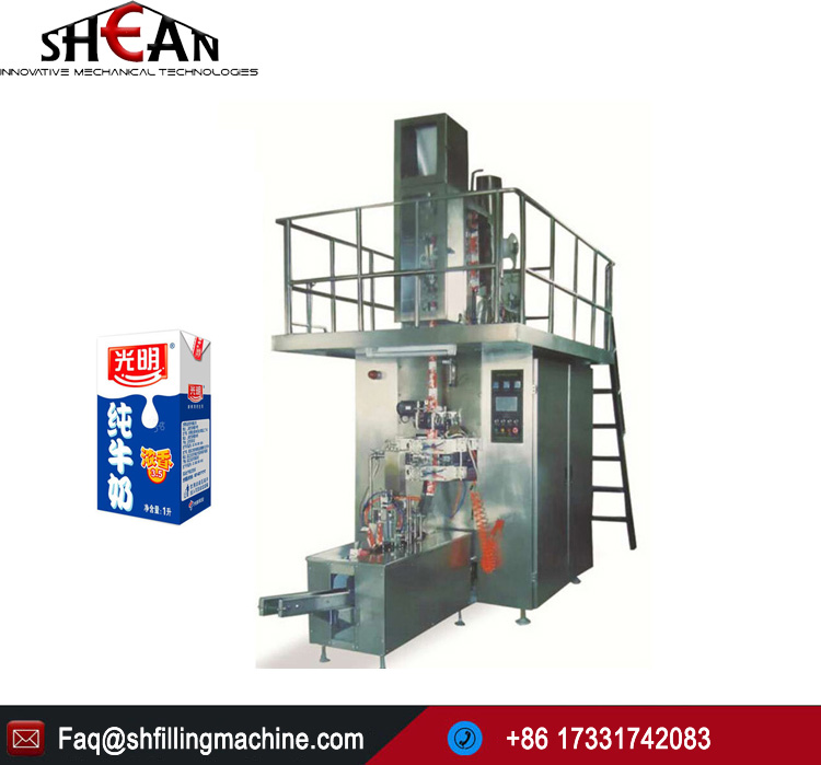 Automatic Brick Type Carton Box Aseptic Juice Filling Machine