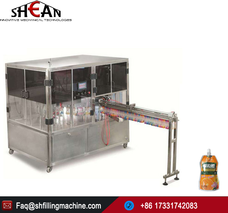 Automatic Liquid Water Spout Pouch Juice Filling Machine