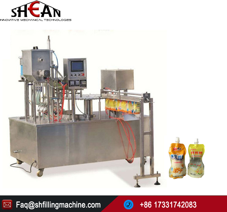 Automatic Water Capping Machine Stand Up Pouch Mango Juice Filling Machine