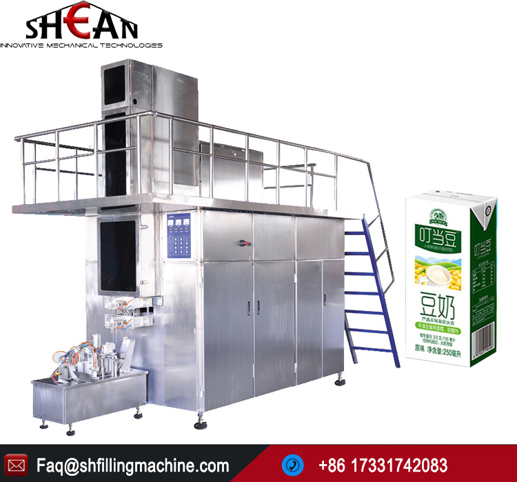 High Quality Automatic Diamond Tetra Pak 125ml Aseptic Milk Juice Filling Machine