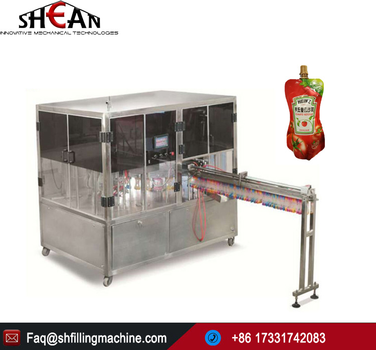 Automatic Tomato Ketchup Filling Machine Stand Up Pouch Juice Packing Machine