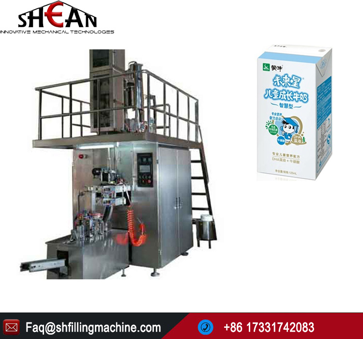 Aseptic 125ml Milk Tetra Pak FIilling Machine