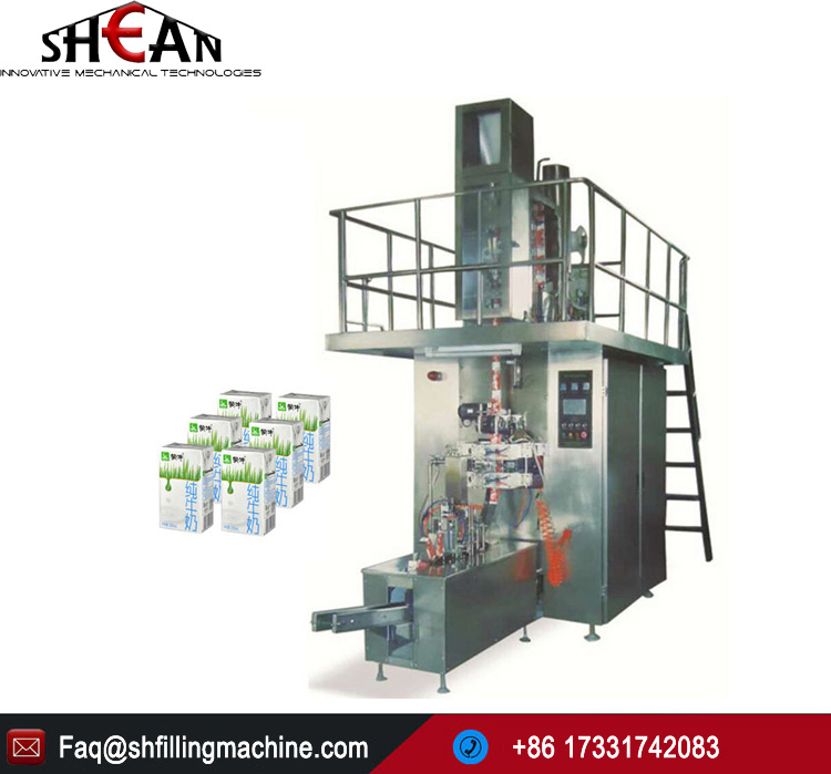 Automatic Juice Filling Machine Aseptic Brick Type 250ml Milk Packing Machine