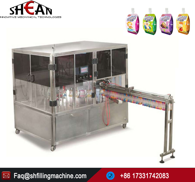 Automatic Spout Pouch Juice Filling Machine