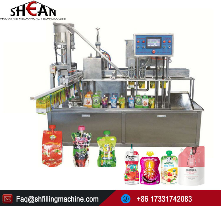 Automatic Speed Stand Up Beverage Juice Filling Machine