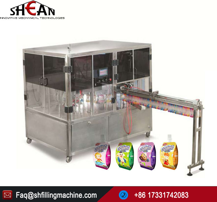 High Speed Spout Pouch Liquid Water Filling Machine