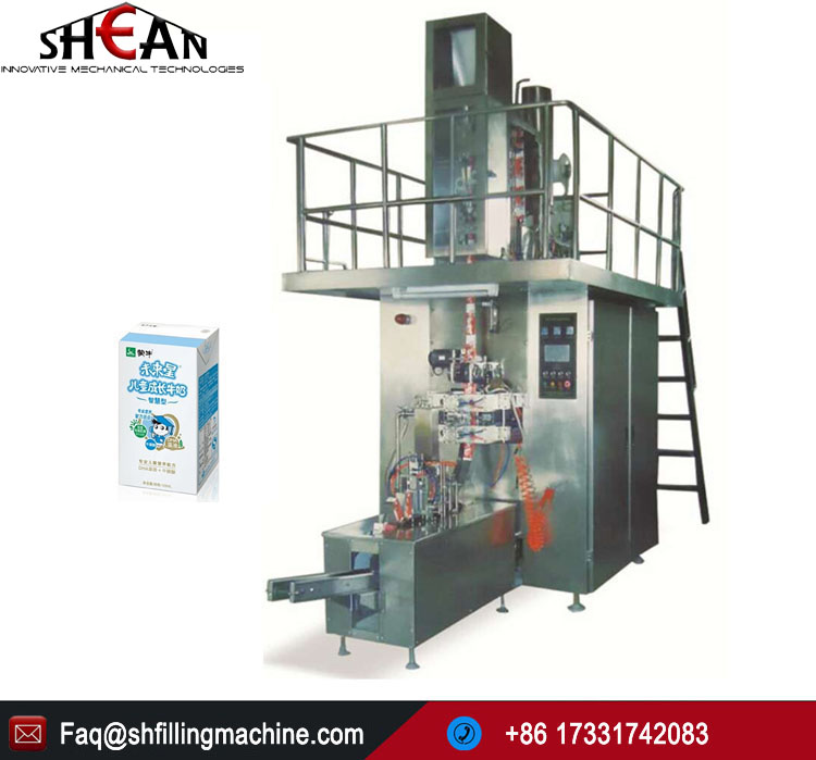 China Factory Aseptic 125ml Milk Tetra Pak Filling Machine Price