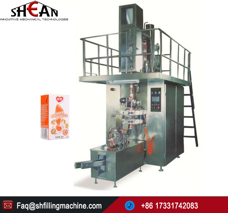 China Factory Aseptic 250ml Milk Tetra Pak Packing Machine Price