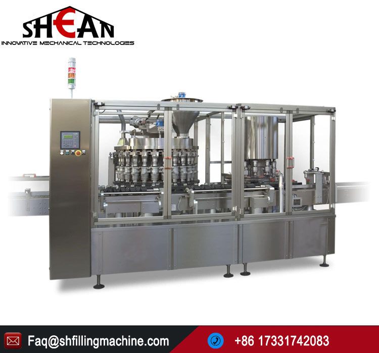 China Factory Automatic Apple Milk Glass Bottle Capping Filling Machine Price