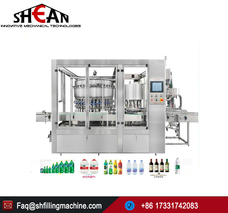 China Factory Automatic Carbonated Drinks Glass Bottle Filling Machine Price