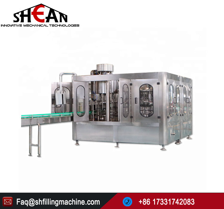 China Factory Automatic Beverage Water Juice Glass Bottle Liquid Capping Filling Machine Price