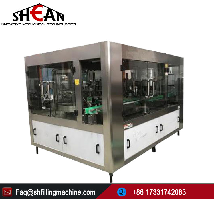 China Beer Glass Bottle Filling 3-In-1 Machine