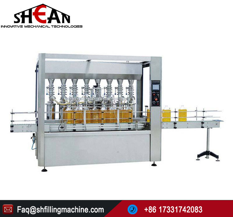 Linear High Precision Metering Pump Oil Filling Machine 4 Heads