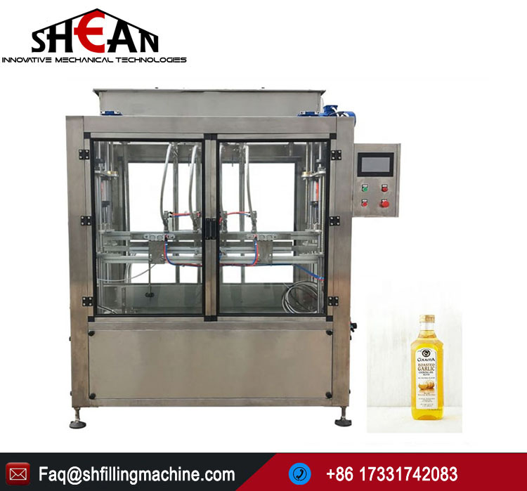 Manufacturer Sale Automatic Lube Oil Bottle Filling Capping Labeling Machine With VIDEO